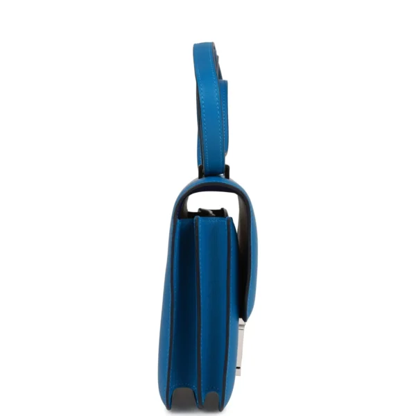 Hermès Constance 18 Mykonos Verso Evercolor Palladium Hardware