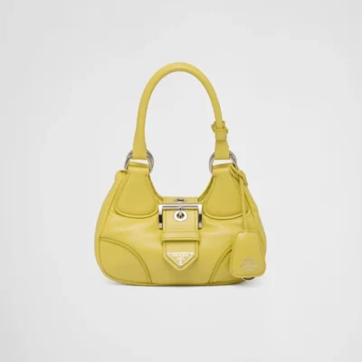 Prada Moon padded nappa-leather bag -Citron Green