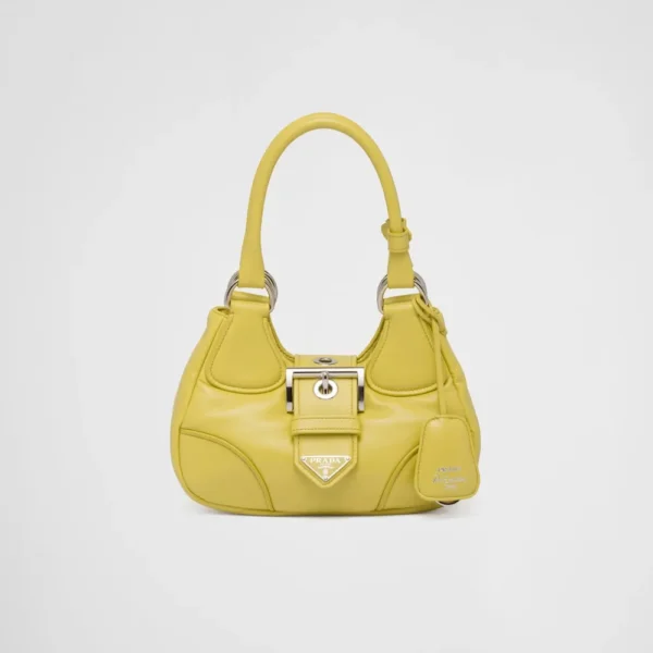 Prada Moon padded nappa-leather bag -Citron Green