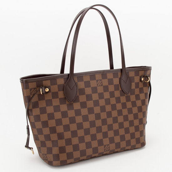 Louis Vuitton N51109 Neverfull PM Shoulder Bag Damier Ebene Canvas