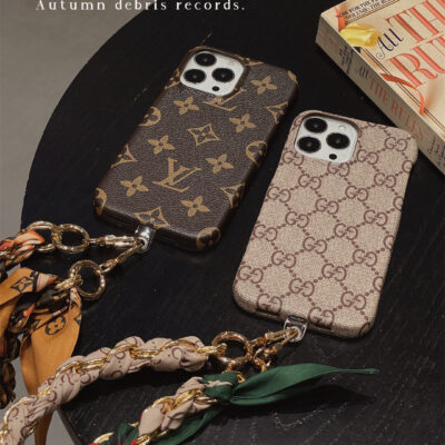 LUXURY CANVAS APPLE IPHONE CASE DETACHABLE SILK SCARF WRISTBAND Roxy New 2