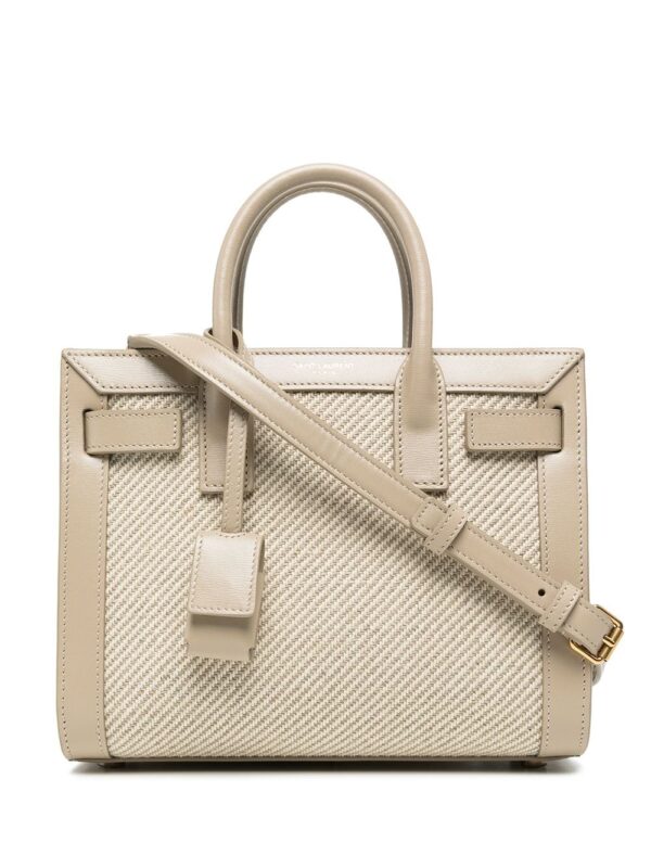 6b715838b248a07bfc34120234890cf7 YSL Sac De Jour Nano in Canvas in Beige and Sea Salt