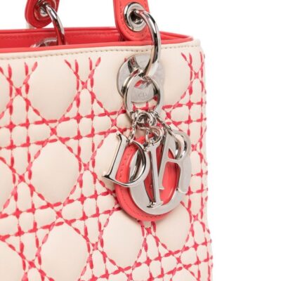 Christian Dior Cannage logo lettering tote