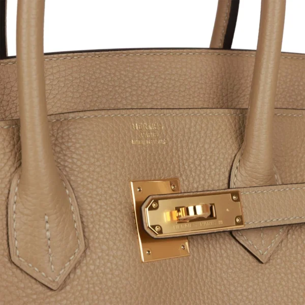 6ba17aab7a98910582a6f1c652e8c391 Hermès Birkin 35 Trench Clemence Gold Hardware
