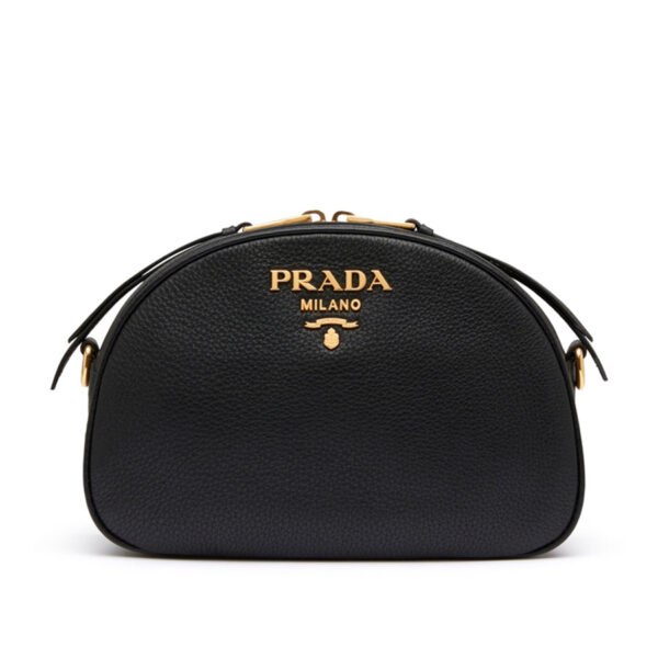 Prada Leather Odette Bag in Black