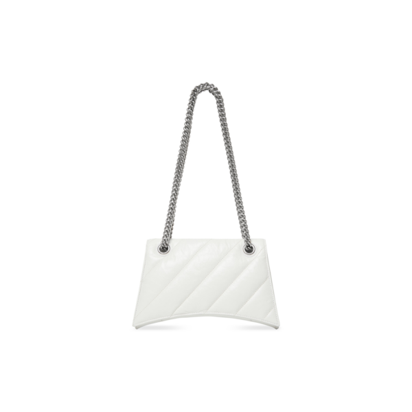 WOMEN'S CRUSH SMALL CHAIN BAG QUILTED IN OPTIC WHITE
