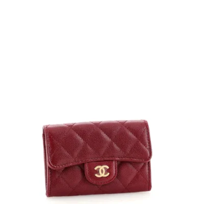 CHANEL Flap gesteppt Caviar Kartenetui