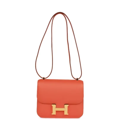 Hermès Constance 18 Orange Swift Gold Hardware