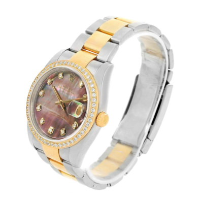 6cfc052d1f114545ca1c6be87fd914bf Rolex Datejust 116243BKMDO 36MM Mother of Pearl Silver-tone Case