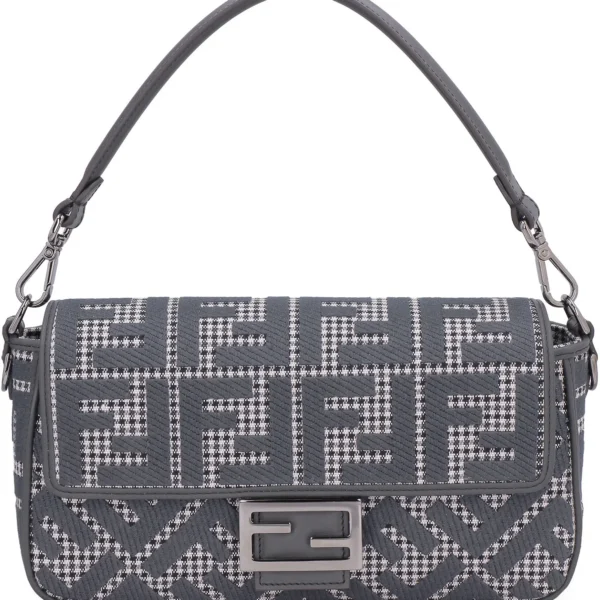 6d244aa7e08e191642db401445af407c Fendi Baguette FF Embroidered Shoulder Bag