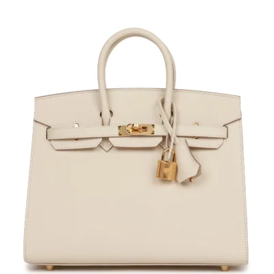 6e359916b57f965968f4b39d24a9eea0 Hermès Birkin Sellier 25 Craie Epsom Gold Hardware
