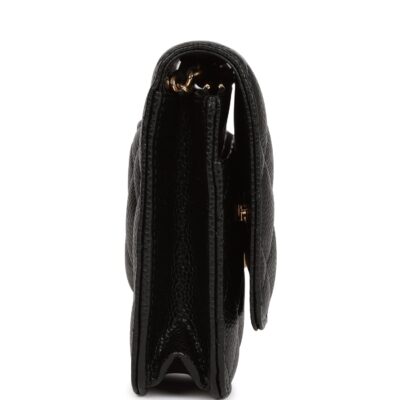 Chanel Wallet on Chain WOC Black Caviar Gold Hardware