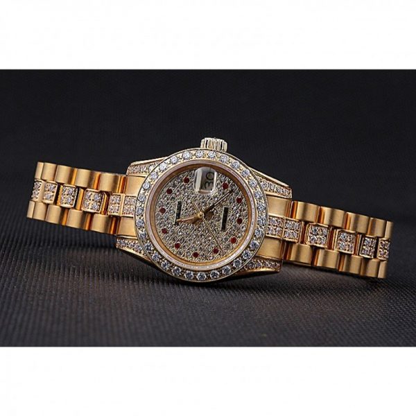ساعة نسائية رولكس Datejust 622023 مينا باللون الأبيض