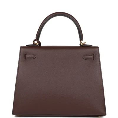 Hermès Kelly Sellier 25 Rouge Sellier Epsom Gold Hardware