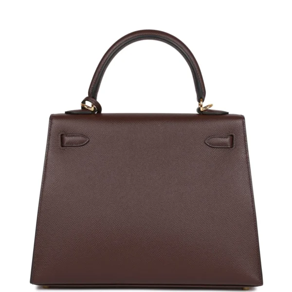 Hermès Kelly Sellier 25 Rouge Sellier Epsom Gold Hardware
