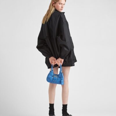 Prada Moon padded nappa-leather bag - Light Blue