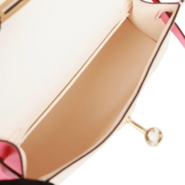 Hermès Special Order (HSS) Kelly Sellier 20 Nata and Rose Azalee Epsom Permabrass Hardware