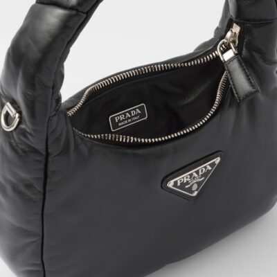Prada Soft padded nappa leather mini-bag - Black