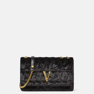 Virtus Velvet Shoulder Bag
