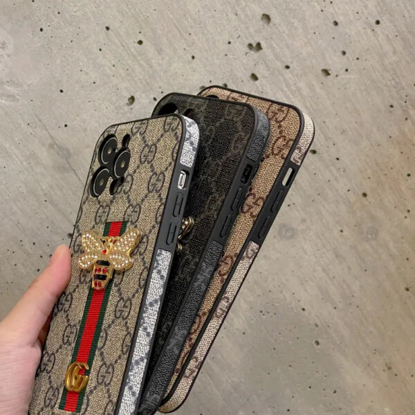 7-41 GG Classic Leather iPhone Case
