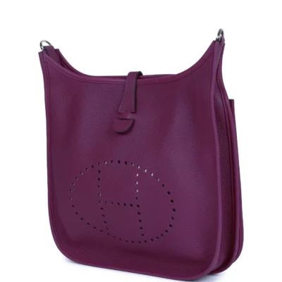 حقيبة Hermès Evelyne III PM Anemone كليمنس إكسسوارات معدنية بلاديوم