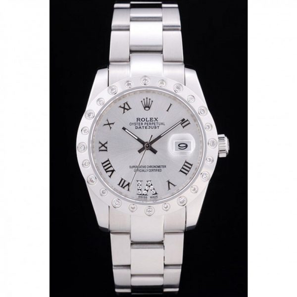 ساعة رجالية Rolex Datejust 7468 فضي Dail