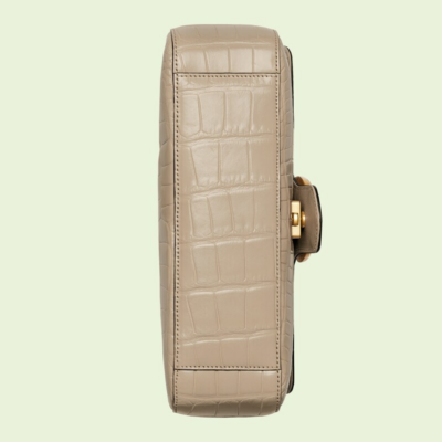 GG Marmont small crocodile shoulder bag