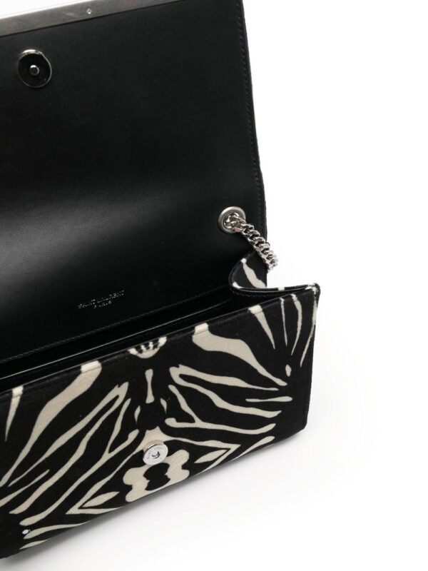 حقيبة صغيرة YSL Crossbody بلون Zebra Print
