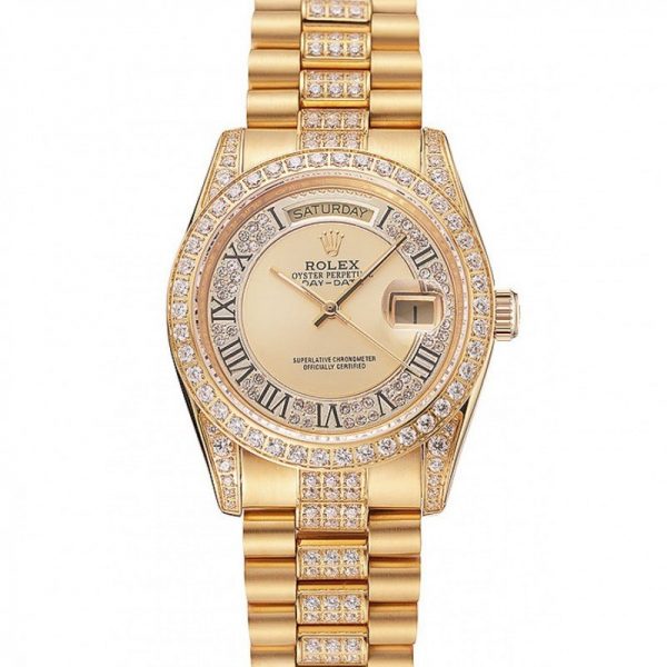 Rolex Daydate 1453954 Gold Dail Men Watch