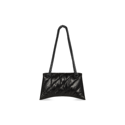 WOMEN'S CRUSH SMALL CHAIN BAG QUILTED IN BLACK
