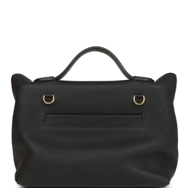 Hermès 24/24 Bag 29 Black Togo and Swift Gold Hardware