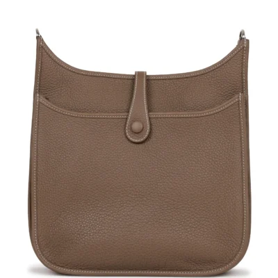 Hermès Evelyne III PM Etoupe Clemence Palladium Hardware