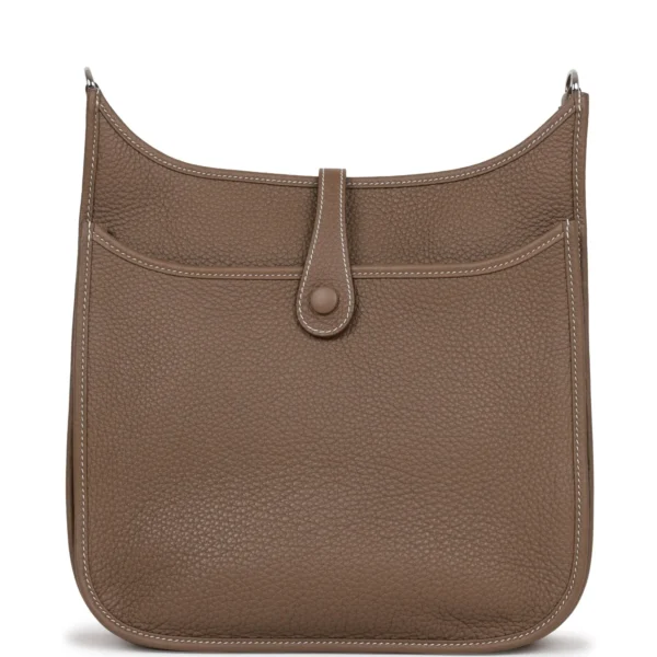 Hermès Evelyne III PM Etoupe Clemence Palladium Hardware
