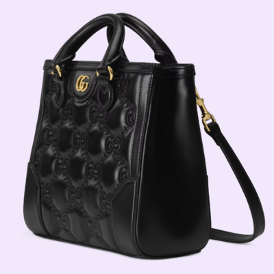 GG matelassé mini top handle bag