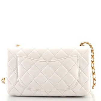 Chanel Pearl Crush Flap Bag Quilted Lambskin Mini