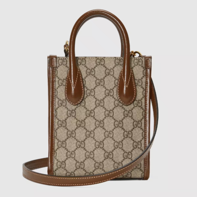 Mini tote bag with Interlocking G