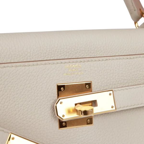 Hermès Kelly Retourne 28 Beton Togo Gold Hardware