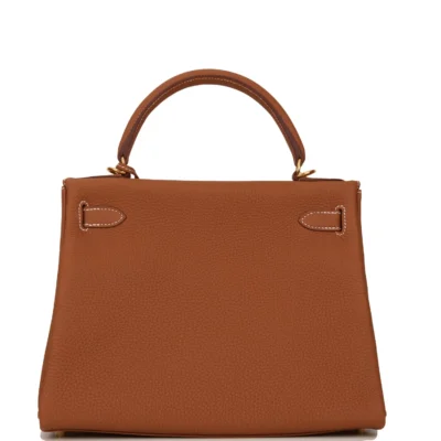 Hermès Kelly Retourne 28 Gold Togo Gold Hardware