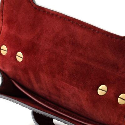 حقيبة يد Dior J'adior Mongolian Lamb Burgundy بلون Mongolian Lamb