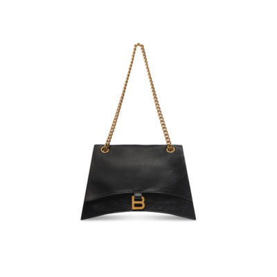 WOMEN'S CRUSH MEDIUM CHAIN BAG IN BLACK
