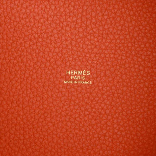 77abdef973573d0276483db2e2602fe9 Hermès Picotin Lock 18 Orange Clemence Gold Hardware