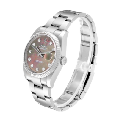 77e97cdb0773747b1280745199857a2c Rolex Datejust 116234BKMDO 36MM Mother of Pearl Dial Silver-tone Case