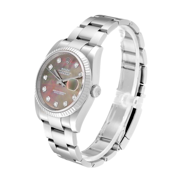 77e97cdb0773747b1280745199857a2c Rolex Datejust 116234BKMDO 36MM Mother of Pearl Dial Silver-tone Case