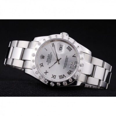 ساعة رجالية Rolex Datejust 7468 فضي Dail