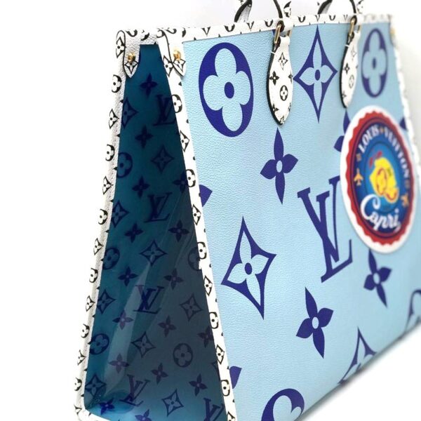 Louis Vuitton Monogram Giant Onthego Capri Blue Coated Canvas To