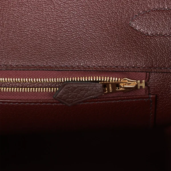 Hermès Birkin 35 Rouge Sellier Clemence Gold Hardware