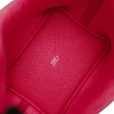Hermès Picotin Lock 18 Framboise Clemence and Matte Alligator Touch Palladium Hardware