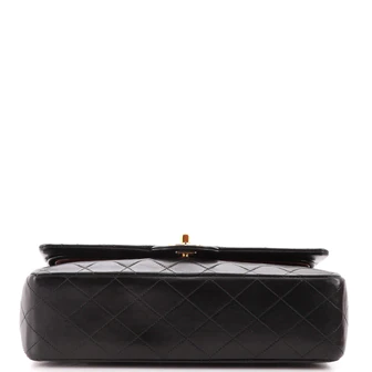 Chanel Vintage Classic Double Flap Bag Quilted Lambskin Medium