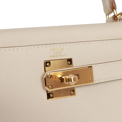 Hermès Craie Epsom Sellier Kelly 28cm Gold Hardware