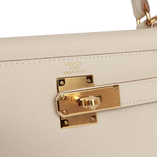 Hermès Craie Epsom Sellier Kelly 28cm Gold Hardware